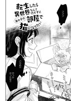 「転生したら異世界なんて行かずにあの子の部屋で猫になりたい」より。