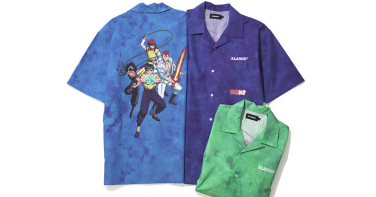 幽☆遊☆白書×XLARGE、幽助・桑原・蔵馬・飛影がデザインされたTシャツ 
