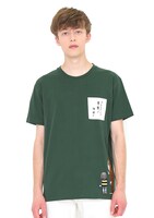Tシャツ「募集」の着用例。