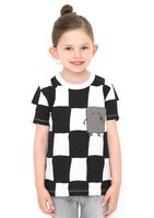 キッズ用Tシャツ「ぬりかべポケット」の着用例。