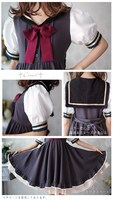 「第三中学校制服風パフスリーブワンピース」