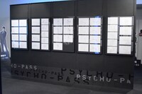 「PSYCHO-PASS サイコパス資料展 2112→2117 / 2120」会場内の様子。
