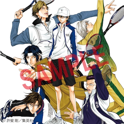 特典として配布されるミニキャンバスのイメージ。(c)許斐 剛／集英社