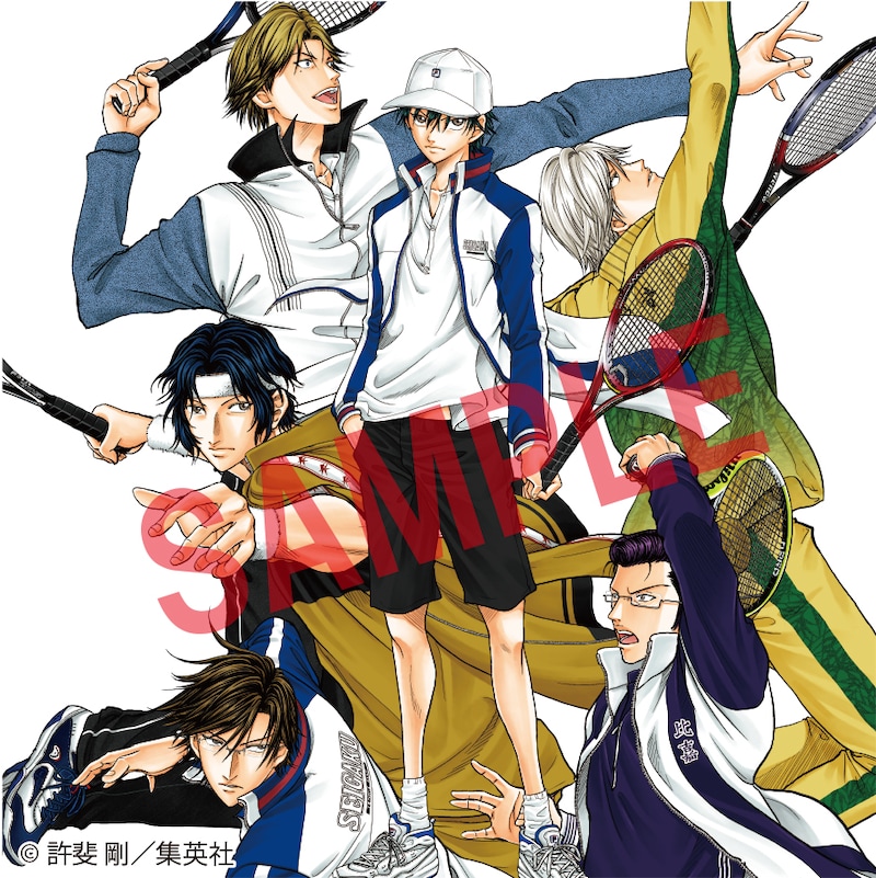 特典として配布されるミニキャンバスのイメージ。(c)許斐 剛／集英社