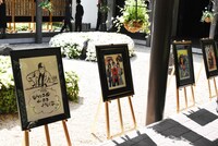 式場前の様子。