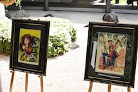 式場前の様子。