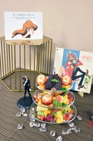 懇親会で振る舞われた「不二子ちゃんスイーツプレート」。