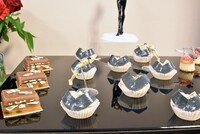 懇親会で振る舞われた「不二子ちゃんスイーツプレート」。