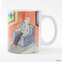 「チャー子」グッズのマグカップ。