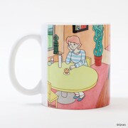 「チャー子」グッズのマグカップ。