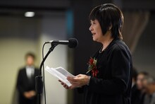 里中満智子 (c)「モンキー・パンチ先生を偲ぶ会」実行委員会