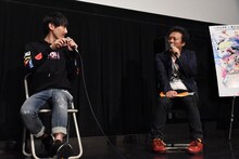 左から澤野弘之、えびなやすのり。