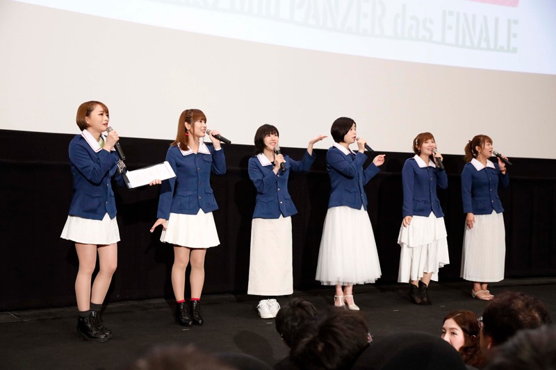 「ガールズ＆パンツァー 最終章 第2話」初日舞台挨拶の様子。