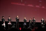 左から山下大輝、木村良平、高橋英則、内田雄馬、代永翼、小野大輔、緑川光。