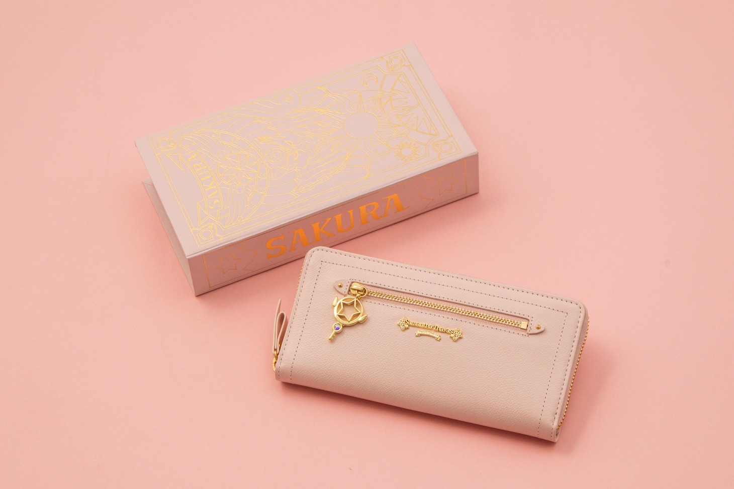 「さくらカード編 ラウンドジップ長財布」