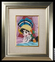 「リボンの騎士 ジュエリー絵画」(c) Tezuka Productions