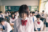 映画「惡の華」より、玉城ティナ扮する仲村佐和。