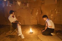 映画「惡の華」の場面写真。