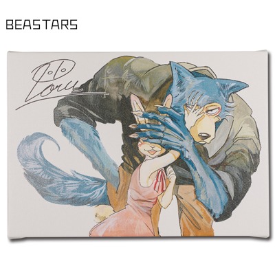 板垣巴留「BEASTARS」のパネル。