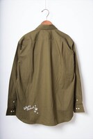 「マイケル シルエット シャツ（カーキ）」