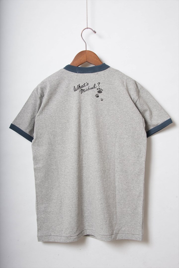 「マイケル シークレット Tシャツ（グレー×デニム）」