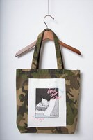 「マイケル おやすみ トートバッグ（迷彩）」