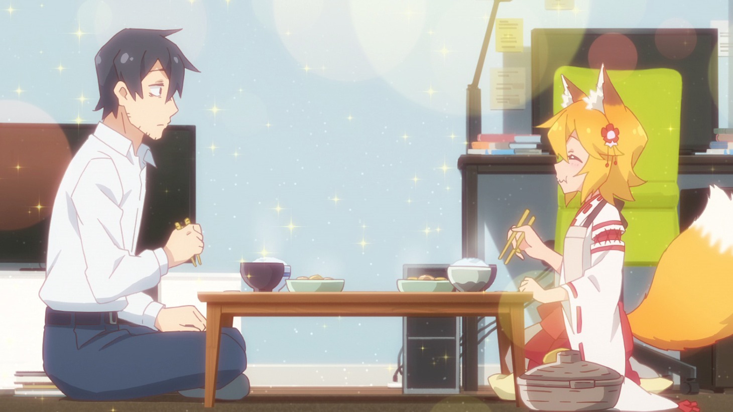「世話やきキツネの仙狐さん」より。 (c)2019 リムコロ／KADOKAWA／世話やきキツネの仙狐さん製作委員会