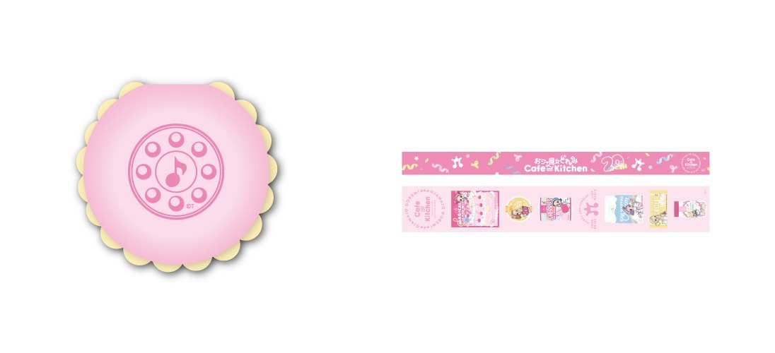 マカロン風付箋（左）、マスキングテープ（右）。