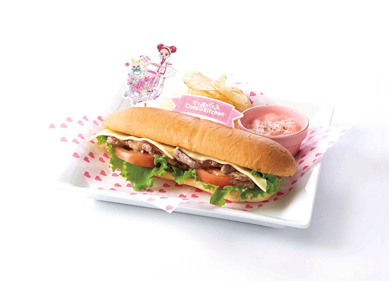 「どれみの憧れ！ステーキサンドプレート」