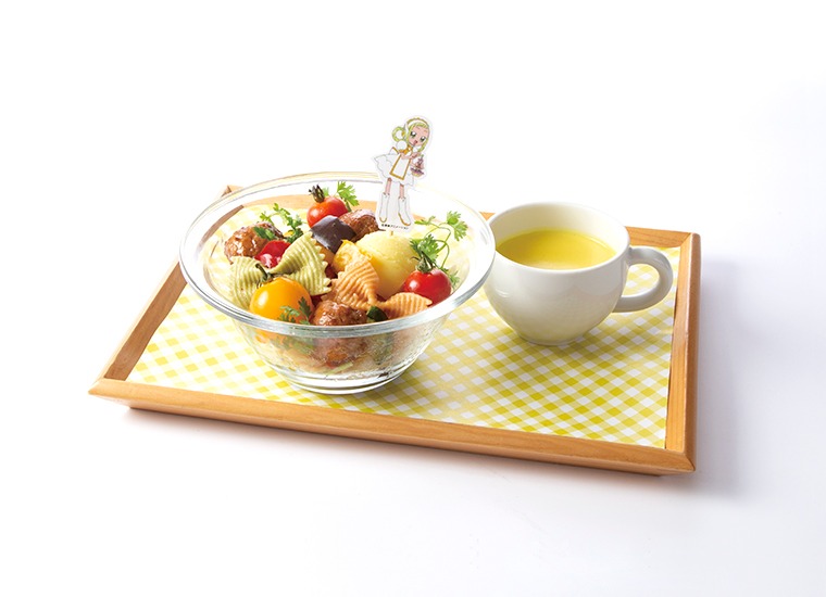 「ももこ、 NYの思い出…ミートボールのサラダパスタ」