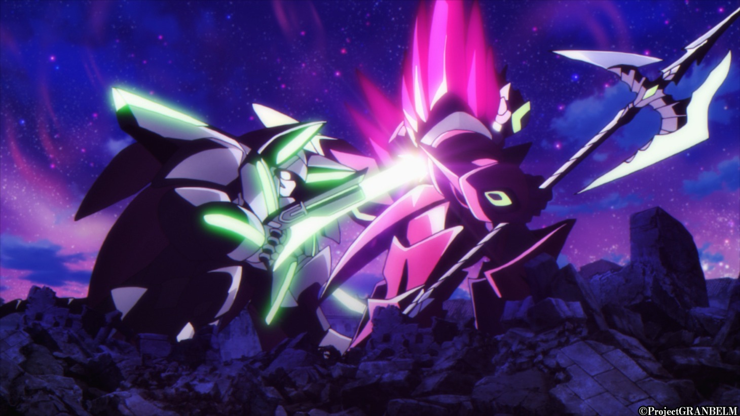 アニメ「グランベルム」第1話より。