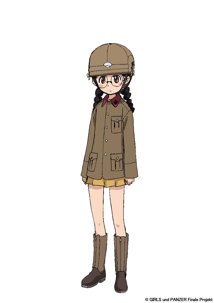 知波単学園の福田（CV：大空直美）。