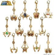 「聖闘士星矢」の黄金聖闘士をモチーフにしたアクセサリーチャーム。