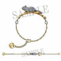 ネズミをモチーフにしたブレスレットのイメージ。