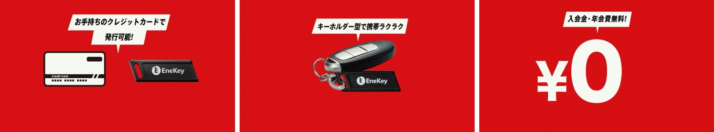 「EneKey」使用方法の説明イメージ。