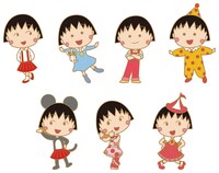 会場で販売されるピンズ（全8種）。(c)さくらももこ/さくらプロダクション/日本アニメーション