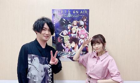 7月1日に行われた先行上映イベントより。左からカナタ・ホシジマ役の細谷佳正、アリエス・スプリング役の水瀬いのり。