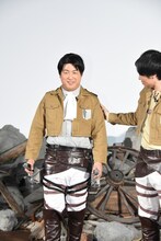 オープニングイベントの様子。左から和牛の水田信二、川西賢志郎。