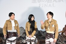 左から和牛・水田、宇垣美里、和牛・川西。