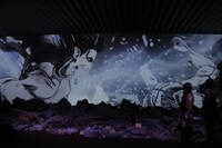 「ジオラマ『巨人大戦』」上映の様子。