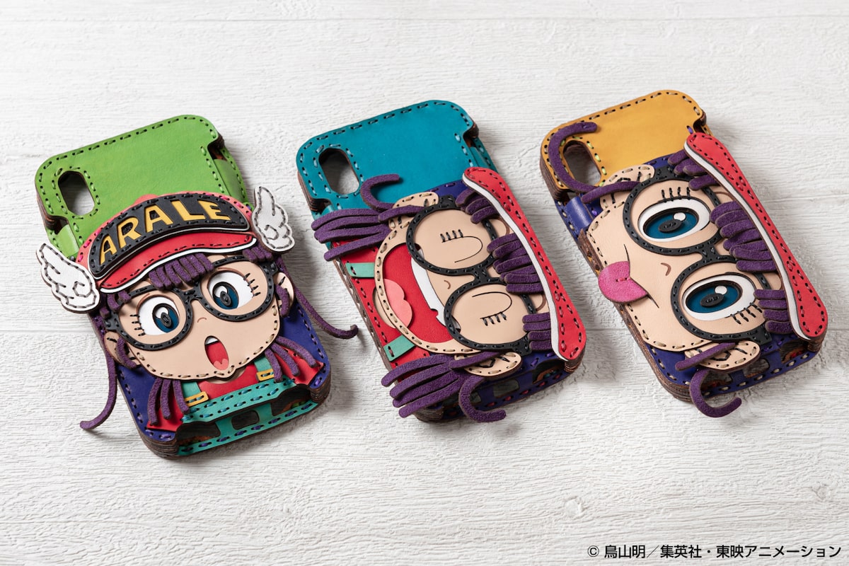 Dr スランプ アラレちゃんがとにかく大きいカラフルな革製iphoneケース コミックナタリー