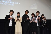 左から平川大輔、水瀬いのり、浪川大輔、上田麗奈、山下誠一郎、ASCA。