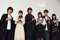 左から平川大輔、水瀬いのり、浪川大輔、上田麗奈、山下誠一郎、ASCA。