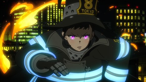 アニメ「炎炎ノ消防隊」ノンクレジットオープニング映像より。