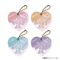 グラフアートデザインのレザーチャーム。