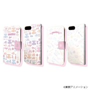 グラフアートデザインの手帳型スマートフォンケース。