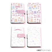 グラフアートデザインの手帳型スマートフォンケース。