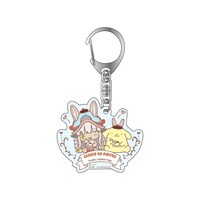 「サンリオキャラクターズの祝福を受けた探窟隊セット」のアクリルキーホルダー。