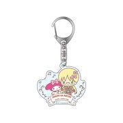 「サンリオキャラクターズの祝福を受けた探窟隊セット」のアクリルキーホルダー。