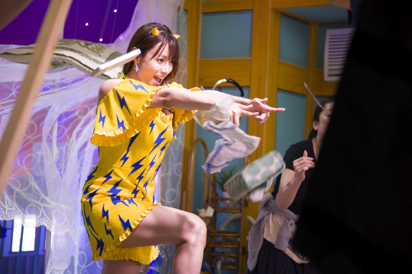 東京ガスのCM「『電気代にうる星やつら/ 登場』篇」のメイキングより。